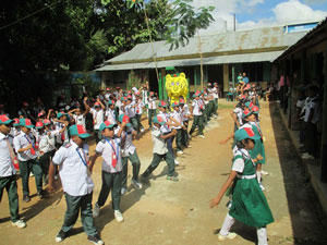 Kids enjoying the exercises with Bantora Kun 