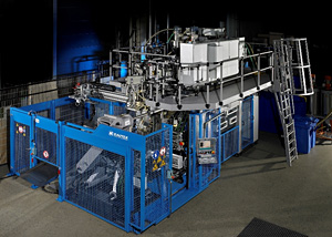 3D suction blow-molding machinery installed by Kautex