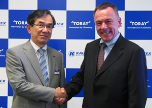 Mr. Sato, Senior Vice President of Toray & Dr. Weiland, CEO of Kautex