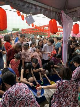 Goldfish scooping was visited by lots of spectators again this year