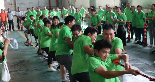 Tug-of-war, that enlivened both the participants and the people cheering them