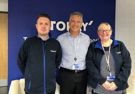 The key people who played a great role in obtaining ISO 45001. From left to right: Jason Wilde, Production Manager; David Bernard, General Manager; and Claire Wright, Quality & Environmental Manager