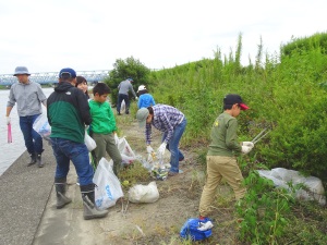 Parents and children working together