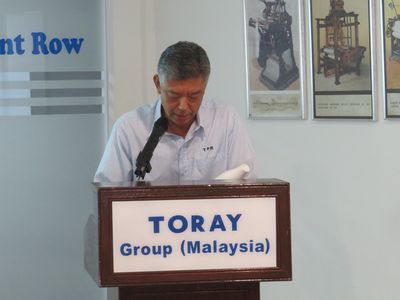Omura delivers the opening speech