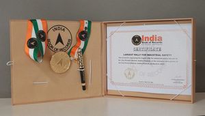 Certificate issued by India Book of Records
