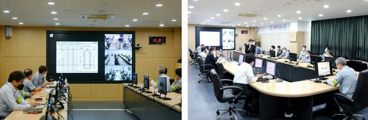 The meeting linking four meeting rooms in the company