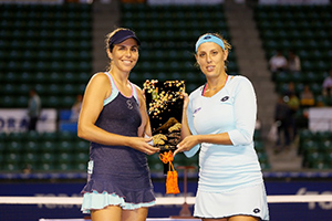 Last year’s Doubles champions María José Martínez Sánchez and Andreja Klepa