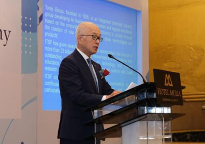 Video message from Toray Industries President and TTSF Honorary Chairman Akihiro Nikkaku opens the ceremony