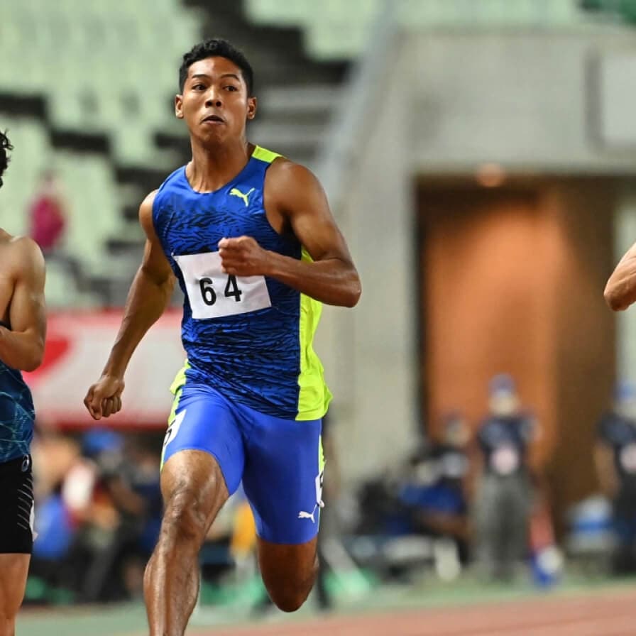 【陸上】サニブラウン　Team Hakim ユニフォーム　Lサイズ 青 Hakim SaniBrown (@Hakimsanib) / X