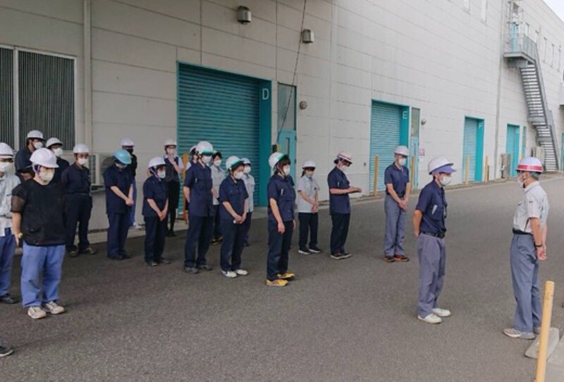Fire prevention training (Maruichi Fiber Co., Ltd.)