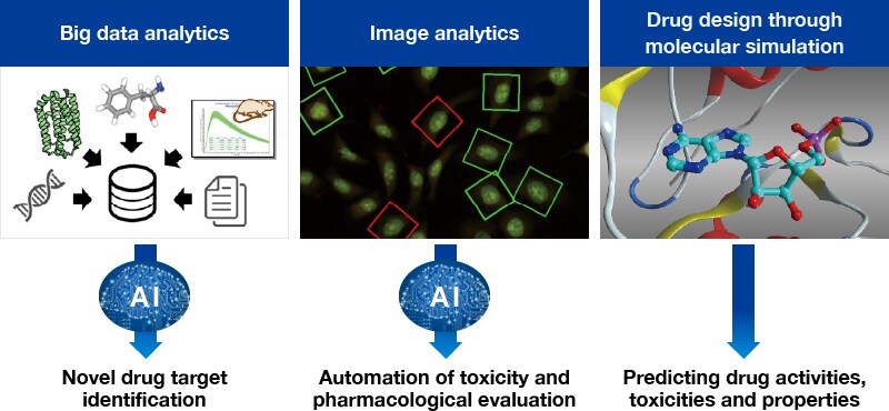Big data analytics / Image analytics / Drug design through molecular simulation