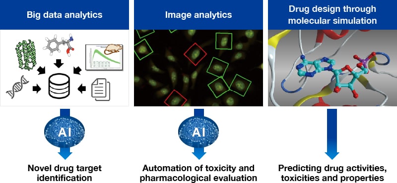 Big data analytics / Image analytics / Drug design through molecular simulation